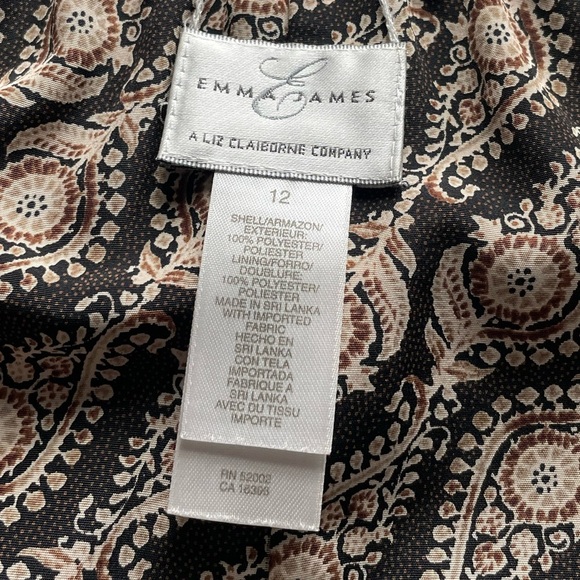 Emma James Dark Floral Paisley Pull On Reversible Midi Skirt 12 Fairy Boho Y2K - Picture 6 of 8